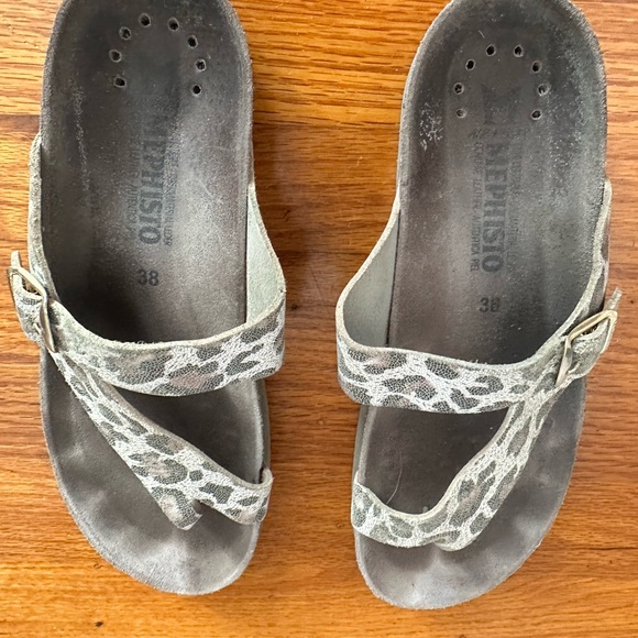 Mephisto Women's Helen Leopard Sandals, Size 38 - Picture 1 of 7